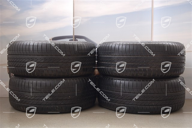 19" Cayenne Turbo Sommerräder Satz, 4x Felgen 8,5 J x 19 ET 59 + 4x Reifen 265/50 R 19 110Y XL, ohne RDK, nur 80 Km...