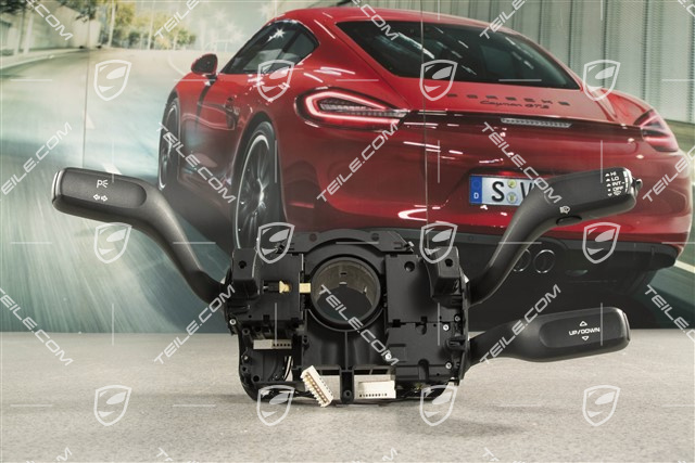 Steering column stalk switch, headlight cleaning system / w/o rear wiper