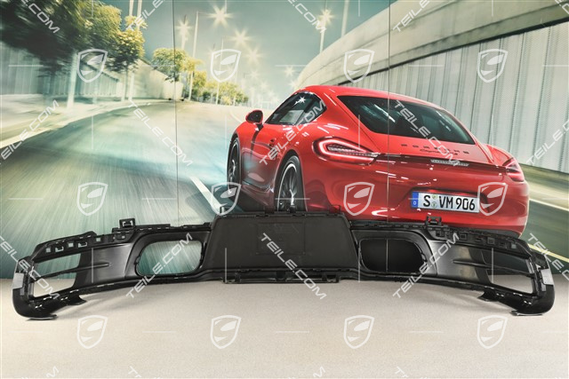 Untere Abdeckung / Diffusor, Stoßstange hinten, Schwarzmatt / USA