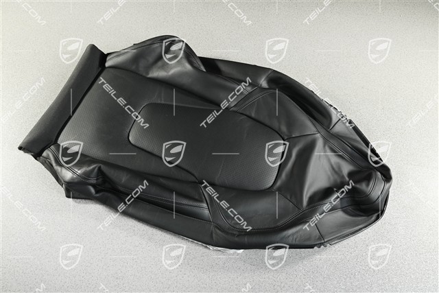 Front seat backrest cover, sport seat plus, black, L