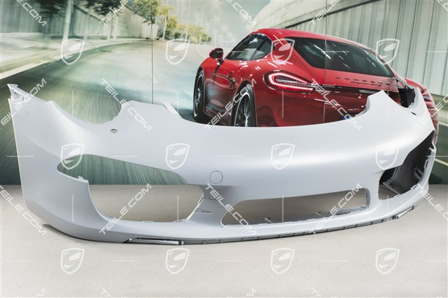 Front bumper, headlight washer system