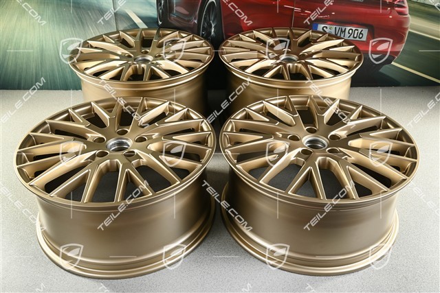 21" Komplet felg Panamera Exclusive Design, 9,5J x 21 ET71 + 11,5J x 21 ET69, neodyme