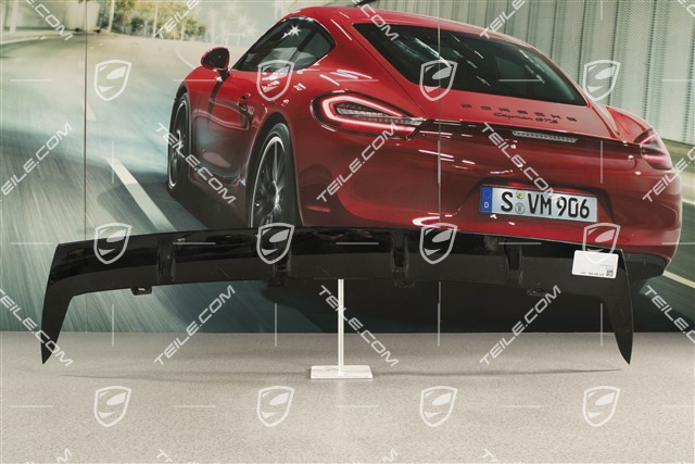 Sport Design, Rear bumper lower cover / diffuser, Black matte