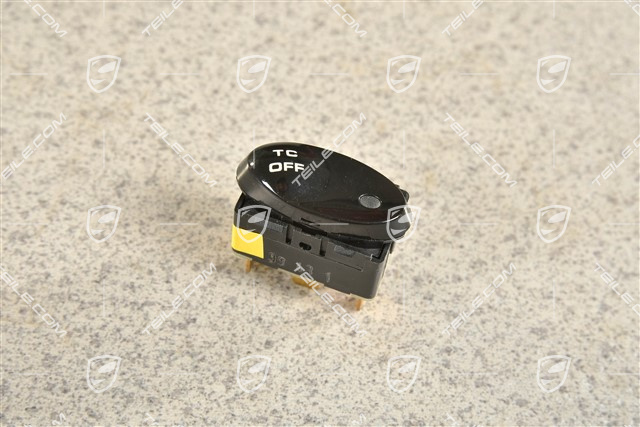 ASR Tastschalter, Traktionskontrolle / Antriebsschlupfregelung, Glanzschwarz