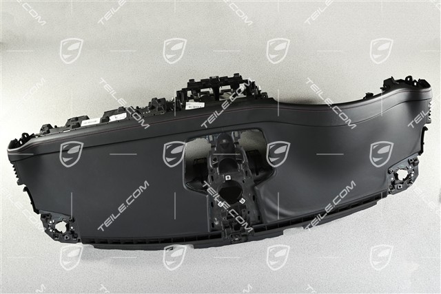 Armaturenbrett, Leder, schwarz/bordrot, beschädigtes Leder