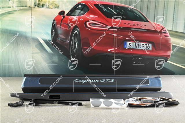 Blenden/Einstiegleisten, mit Beleuchtung, Carbon, "Cayman GTS", Satz, L+R