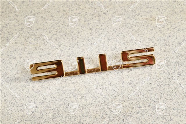 Schriftzug "911S", gold