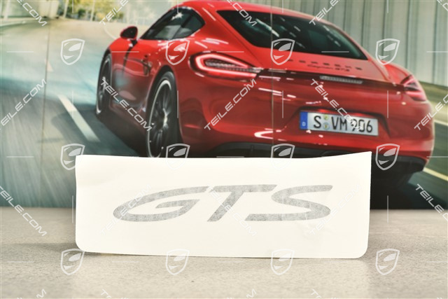 Dekorfolie GTS Schriftzug, Schwarzmatt, L=R