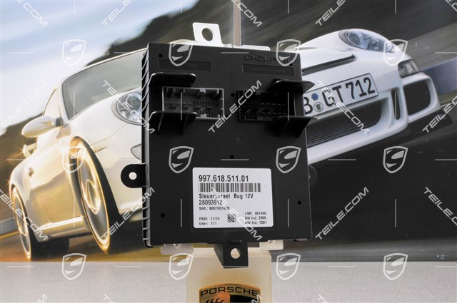 Control unit, front luggage compartment, for cars without xenon Control unit, front luggage compartment, for cars without xenon