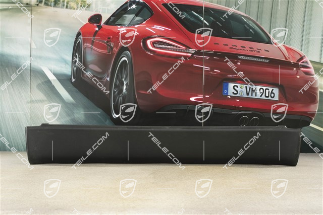 Tapicerka ściany tylnej, coupé, skóropodobna, Czarna