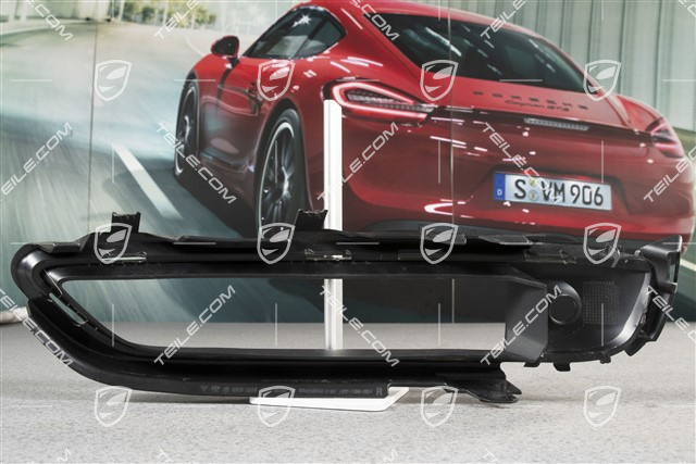 Boczna kratka wentylacyjna zderzaka przedniego, dolna, czarny mat, R