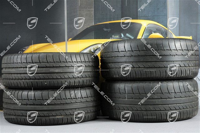 17-inch Boxster II summer wheel set, front 6,5J x 17 ET55 + rear 8J x 17 ET40 + NEW summer tyres