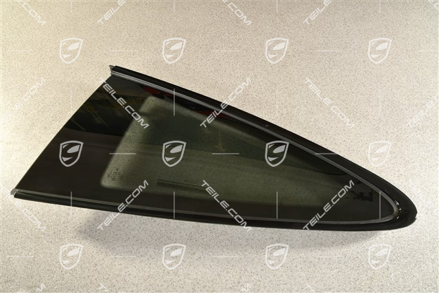 Fondscheibe, Zierleiste in Hochglanz Schwarz, L