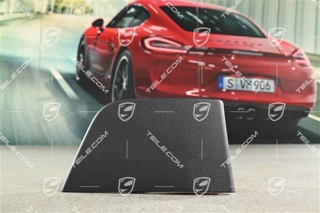 Nakładka osłony progu, przednia, czarny mat / satyna, R