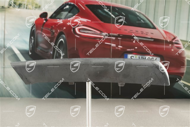 Front bumper with ACC disc / trim centre-upper, satin black