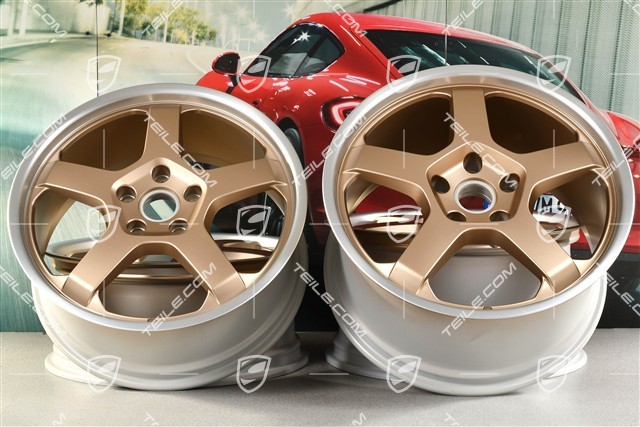 20" Komplet felg "25 Jahre Boxster", 8,5J x 20 ET57 + 10,5J x 20 ET47, neodyme