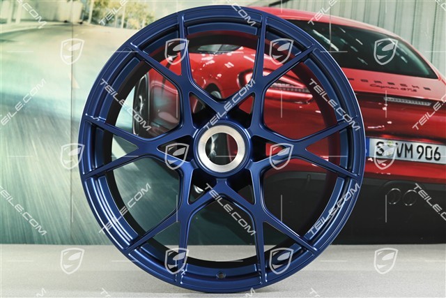 GT4RS 20" Felgen Satz, Aluminium, 8,5J x 20 ET61 + 11J x 20 ET50, indigoblau