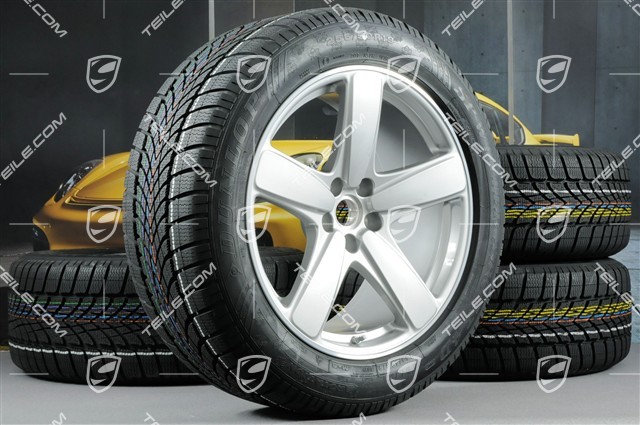 19" "Sport Classic" Winterräder Satz, Felgen 8J x 19 ET21 + 9J x 19 ET21, NEUE Dunlop Winterreifen 235/55 R19 + 255/50 R19, mit RDK-Sensoren