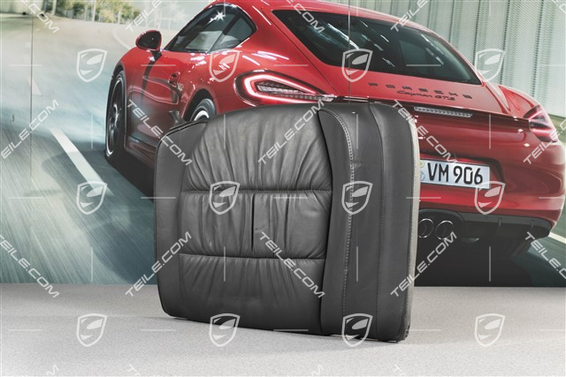 Notsitzrückenlehne, Raffleder, schwarz, Cabrio, R