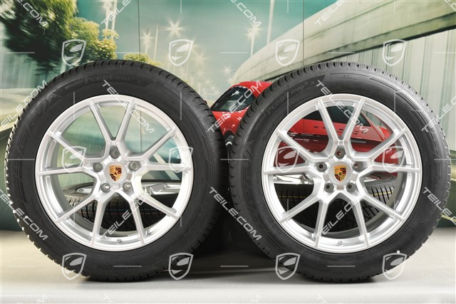 20-inch Cayenne S COUPE winter wheel set, rims 9J x 20 ET50 + 10,5J x 20 ET55 + Hankook Winter i*eveo 3X, winter tyres 255/55 R20 + 295/45 R20, with TPMS