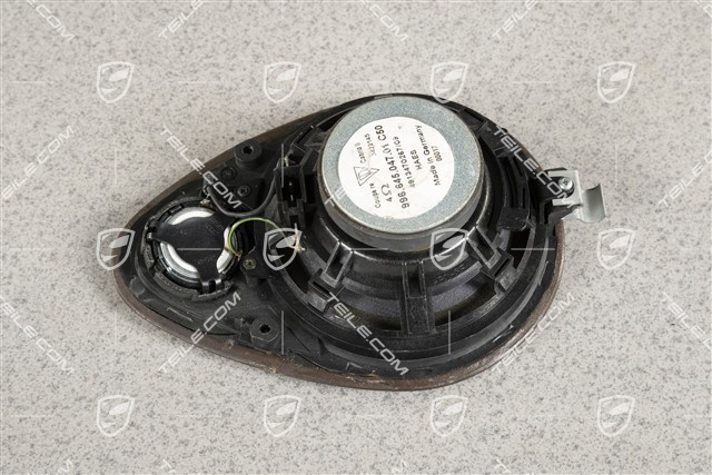 Głośnik, Ciemne drzewo klonowe, Czarny, Coupe / Targa, tylny, R