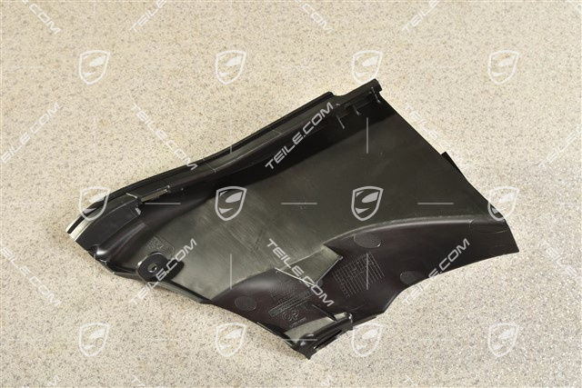 Air guide / duct, black matte, lower, Turbo / GT / Sport Design, R