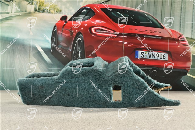 Centre console / tunnel, lower part, cloth, Nephrite green