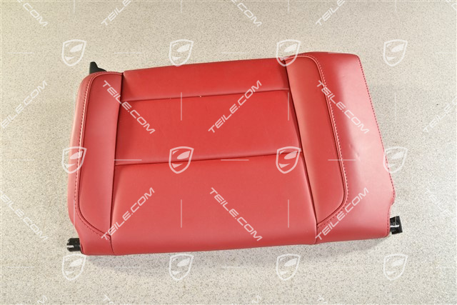 Back seat backrest, Rear, Leather, bordeaux red, Coupe, R
