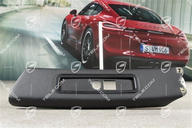 Verkleidung, B-Säule, Leder, Schwarz, Targa, L