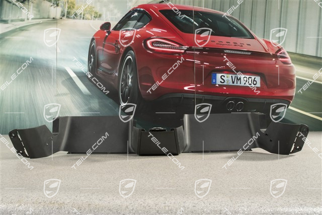 Turbo Coupe Cabrio, Rear spoiler Air guide, midsection, Black matte