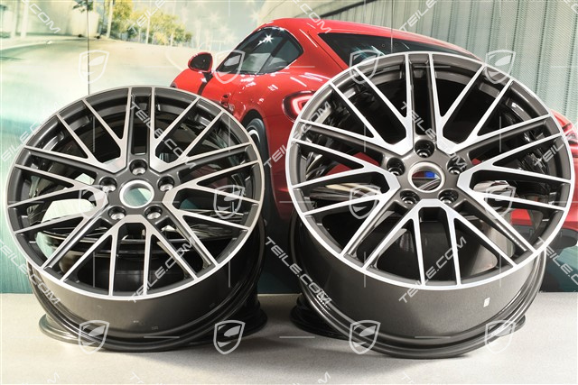 20+21" Komplet felg Turbo V, felgi: przednie 8,5J x 20 ET50 + tylne 11,5J x 21 ET67