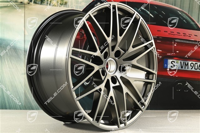 21-inch wheel rim, Cayenne RS Spyder Design, 11J x 21 ET49, turbonite