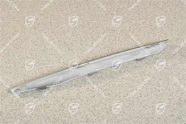 Front bumper retaining frame, upper cover, Titan Metallic, R