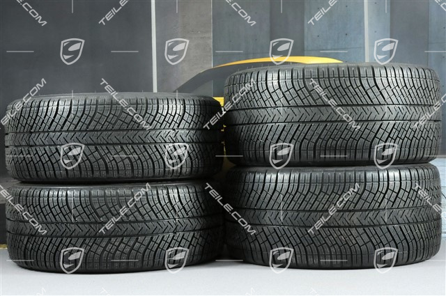 20" Koła zimowe, komplet "Exclusive Design", felgi 9,5 J x 20 ET71 + 10,5 J x 20 ET71 + opony zimowe Michelin Pilot Alpin 4 275/40 R20 + 315/35 R20, srebrna platyna