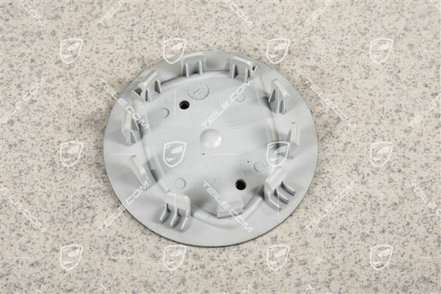 Hub cap, concave, crest coloured, titanium dark OC6