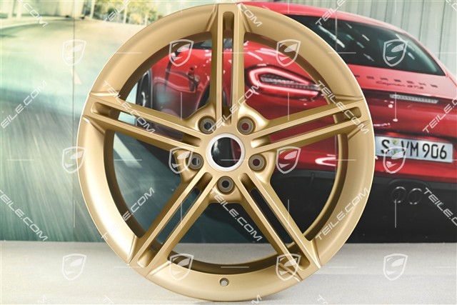 21" Wheel rim set Mission E Design, 9,5J x 21 ET60 + 11,5J x 21 ET66, aurum satin matt