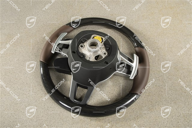 Kierownica multifunkcyjna, PDK, Podgrzewana, Sport Chrono Plus, Kasztan, Brąz Truflowy