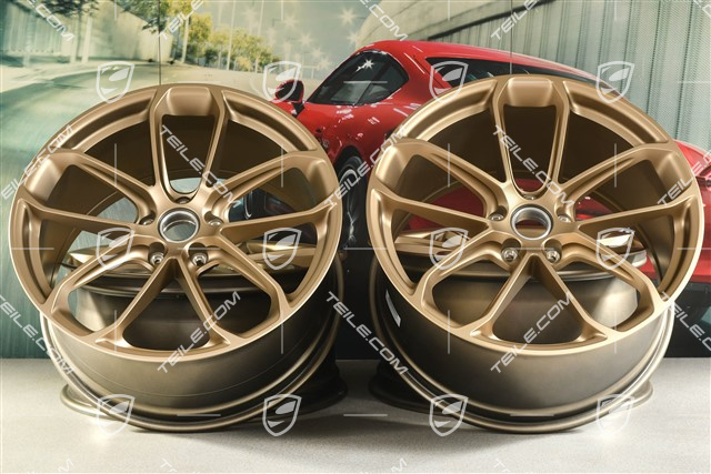 22-inch GT wheel rim set, rims 10,5J x 22 ET49 + 11,5J x 22 ET52, Neodyme