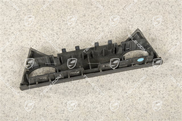 Console switch trim, 2-holes, Leather, Black