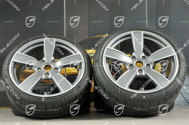 20" Carrera Sport Sommerräder Satz, Felgen 8,5J x 20 ET49 + 11,5J x 20 ET76 + Sommerreifen 245/35 R20 + 305/30 R20