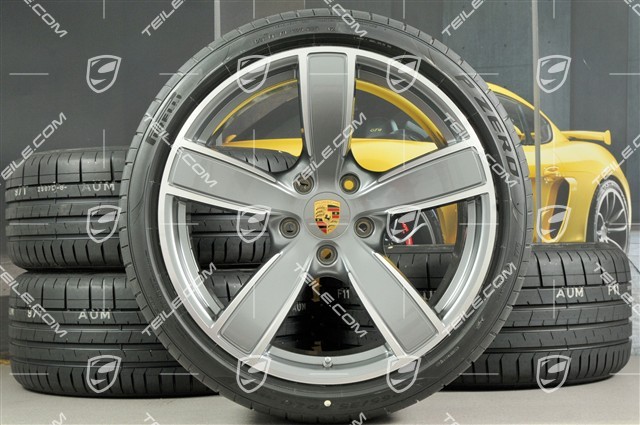 20" Carrera Sport Sommerräder Satz, Felgen 8,5J x 20 ET49 + 11,5J x 20 ET76 + Sommerreifen 245/35 R20 + 305/30 R20