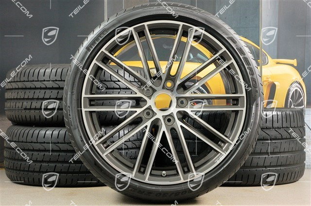20" koła letnie, komplet 911 Turbo IV, felgi 8,5J x 20 ET49 + 11,5J x 20 ET56 + NOWE opony letnie 245/35 R20 + 305/30 R20