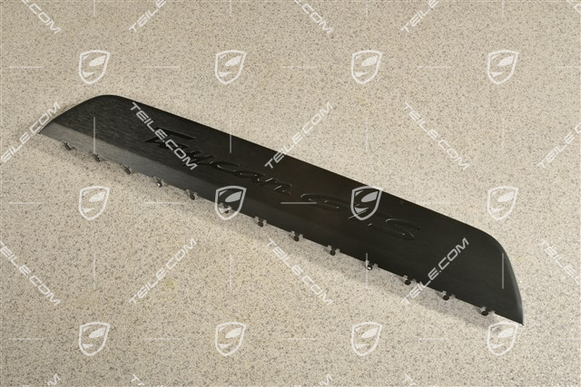 Blende, Einstiegleiste, Vorne, Aluminium Schwarz "Taycan GTS", L=R