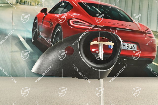 Obudowa luserka zewnętrznego, dolna z otworem na podświetlenie, czarny, R