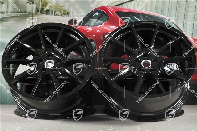 20-inch alloy wheel Macan SportDesign, 9J x 20 H2 ET 26 + 10J x 20 H2 ET19, black high gloss