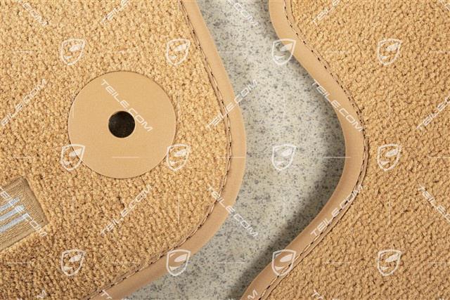 Fussmatte Velours Satz, Cognac