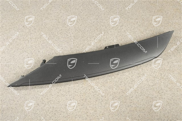 Front bumper disc / trim, Upper, Black, L