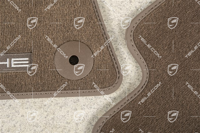 Dywaniki welurowe, zestaw, Climatronic, Saddle brown, LL