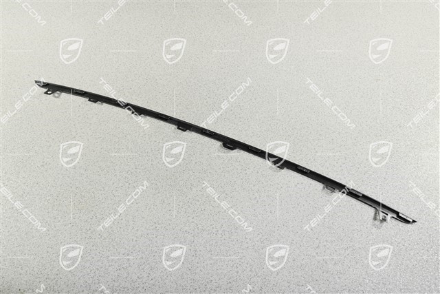 Centre disc / trim for front bumper retaining frame centre upper, Rhodium Silver Metallic