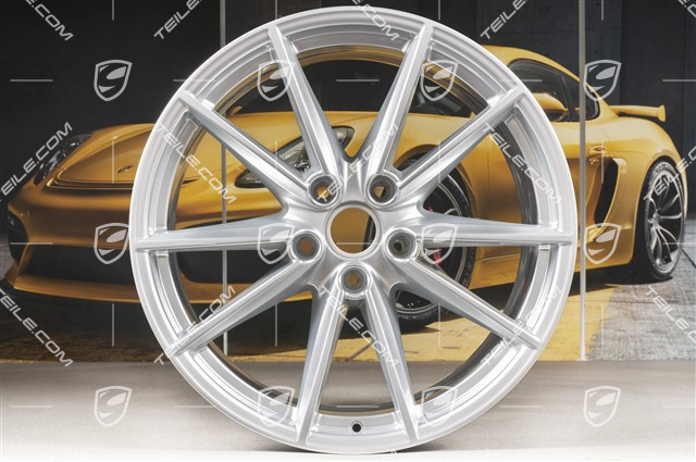 21" Felge Carrera S, 11J x 21 ET66, Brilliantchromlack